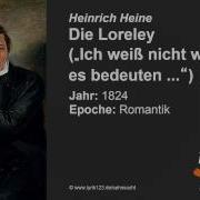 Heinrich Heine Die Loreley 1824