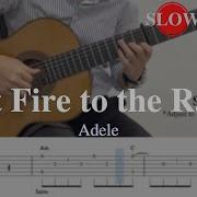 Adele Set Fire To The Rain Fingerstyle