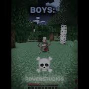 Girls Vs Boys Minecraft