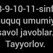 Huquq Javoblar