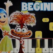 Inside Out Song Easy Piano Tutorial