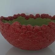 Keramik Rosenschale Ceramic Bowl With Roses