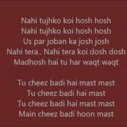 Cheez Badi Udit Narayan Neha Kakkar