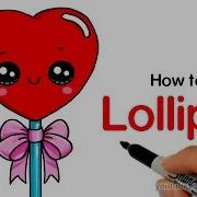 How To Draw A Heart Lollipop