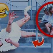 Falling Down The Stairs Prank