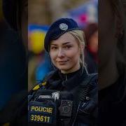 Street Photography Of A Young Beautiful Police