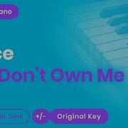 You Don T Own Me Piano Karaoke Grace