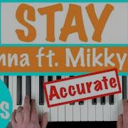 How To Play Stay Rihanna Ft Mikky Ekko Piano Tutorial