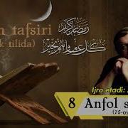 Qur On Tafsiri Anfol Surasi