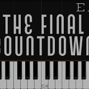 Europe The Final Countdown Easy Piano Tutorial