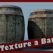 Texture A Barrel In Maya Wood