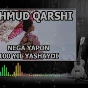 Mahmud Qarshi Nega Yapon Yuz Yil Yashaydi