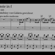 Fantasy In F Minor D 940 Op 103 For Piano Duet Allegro Molto Moderato