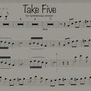 Paul Desmond Take Five Sheet Music Backing Track For Saxophone Alto