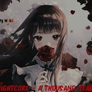 Nightcore A Thousand Years Lyrics