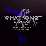 What So Not San Holo Ft Daniel Johns If You Only Knew