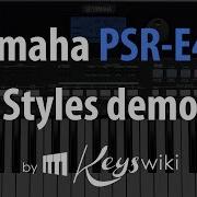 Yamaha Psr E 433 Styles Demo