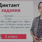 Писать Под Диктовку 1 Класс