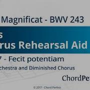 Bach S Magnificat Part 7 Fecit Potentiam Bass Chorus Rehearsal Aid