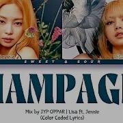 Lisa Fear Jennie Champagne Color Coded Lyrics Sweet Sour