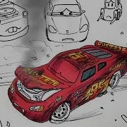 Draw Cars 3 Lightning Mcqueen Crash