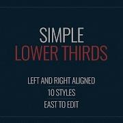 Simple Lower Third After Effects Templates