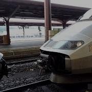 Coupling And Departing Of 2 Tgv Trains