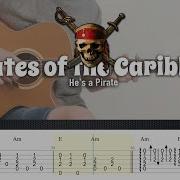 Pirates Of The Caribbean Theme Song Fingerstyle Guitar Cover Tabs