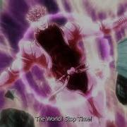 Za Warudo The World Time Stop