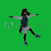 Girl Stomping Animated Green Screen