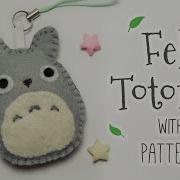 Cute Felt Totoro Phone Hanger Step By Step Tutorial