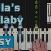 Bella S Lullaby Piano Tutorial Very Easy Twilight Sheet Music Synthesia