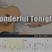 Eric Clapton Wonderful Tonight Fingerstyle Guitar Acoustic