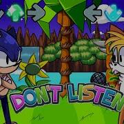 Don T Listen Cover Sonic