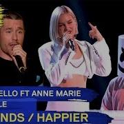 Marshmello Ft Anne Marie Bastille Friends Happier 2018 Mtv Ema Live Performance