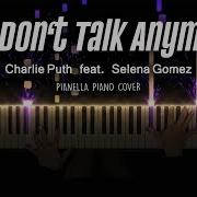 We Don T Talk Anymore Charlie Puth Piano Version Instrumental Cover