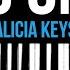 Alicia Keys No One Karaoke SLOWER Acoustic Piano Instrumental Cover Lyrics LOWER KEY