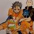 Haikyu 4 5 Tanaka Haikyuu Amv Arts Sports Drawing Shorts Pencildrawing Karasuno Poster