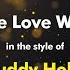 Buddy Holly True Love Ways Karaoke Version From Zoom Karaoke