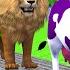 Paint Animals Cow Lion Hippo Tiger Dinosaur Fountain Crossing Transformation Animal Cartoon