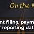 Tax Practice On The Move Important Filing Payment And Or Reporting Dates