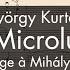 György Kurtág 12 Microludes For String Quartet Op 13 Hommage à Mihály András 1978