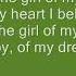 The Moffats Girl Of My Dreams Lyrics