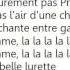 Isabelle Boulay T As L Air D Une Chanson Lyrics