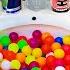 Colorful Ball Vs Gummy Candy And Coca Cola Zero Hell Sprite Schweppes And Mentos In The Toilet