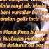 MONA ROZA ŞİİRİ FONLU SEZAİ KARAKOÇ