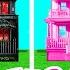 Wednesday Vs Barbie One Colored House Challenge By BaRaFun Gold Challenge