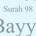 Quran Tajweed 98 Surah Al Bayyinah By Asma Huda With Arabic Text Translation And Transliteration