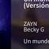 ZAYN Becky G Un Mundo Ideal Audio Versión Créditos De Aladdin Audio Only