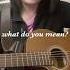 What Do You Mean Justin Bieber Acoustic Cover Guitar And Voice